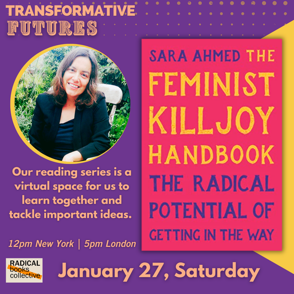 January 27, 2024: The Feminist Killjoy Handbook by Sara Ahmed